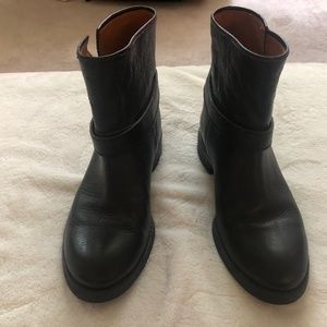 Madewell Black Leather Biker Boots